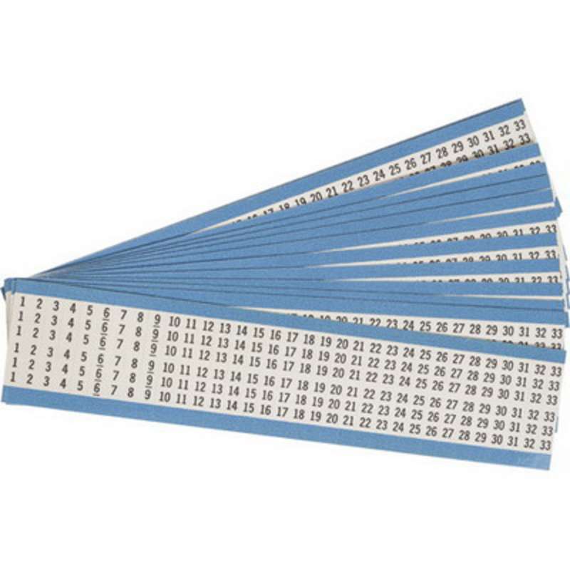 BRDY HH-1-33-PK B-12WIRE MRKR CD #s:1-33  25CD/PK